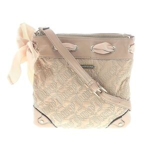 Juicy Couture Crossbody Big Bow Handbag Bag - Tan Beige